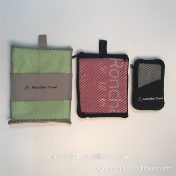 Mesh Bag Soft Custom Suede Microfiber Sports Towel